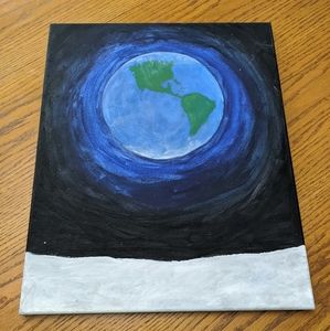 Hand painted canvas art